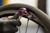 Smart Lever in use fitting a tight bicycle tyre